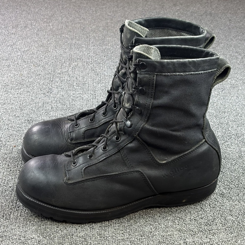 Vintage Wellco Ro-Search Spike Protective Jungle Boots Black Vibram Mens 13W USA